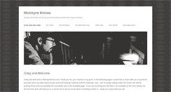 Desktop Screenshot of mcintyreknives.com
